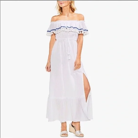 vince camuto white off the shoulder dress Amazon.com: Vince Camuto Women's One Shoulder Cascade Sleeve Sheath Mini Dress, Ivory, 2 : Clothing, Shoes & Jewelry